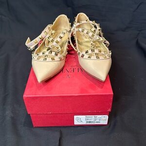 Valentino Garavani Rockstud patent leather ballet flats Size 36.5